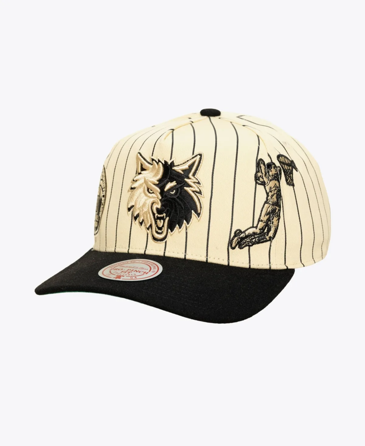 Minnesota Timberwolves Hardwood Classics Retro Roots Stripe Pro Adjustable Hat by Mitchell & Ness