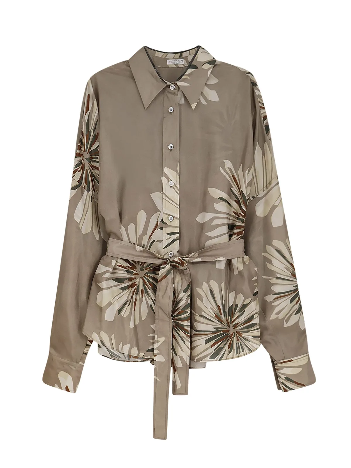 Silk Shirt With Belt