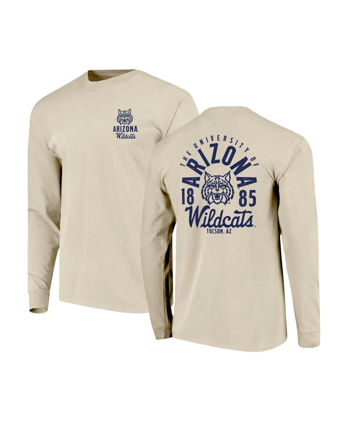 Arizona Wildcats Comfort Colors Mascot Overlay Long-Sleeve T-Shirt by Image One