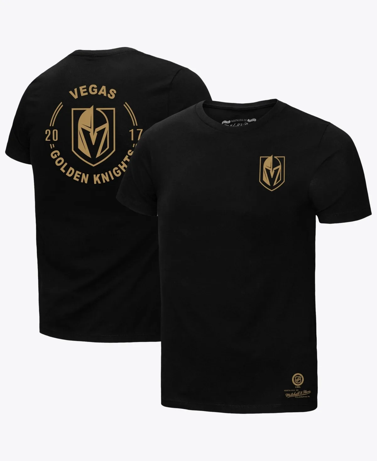 Vegas Golden Knights Core Penalty Box 3.0 T-Shirt by Mitchell & Ness