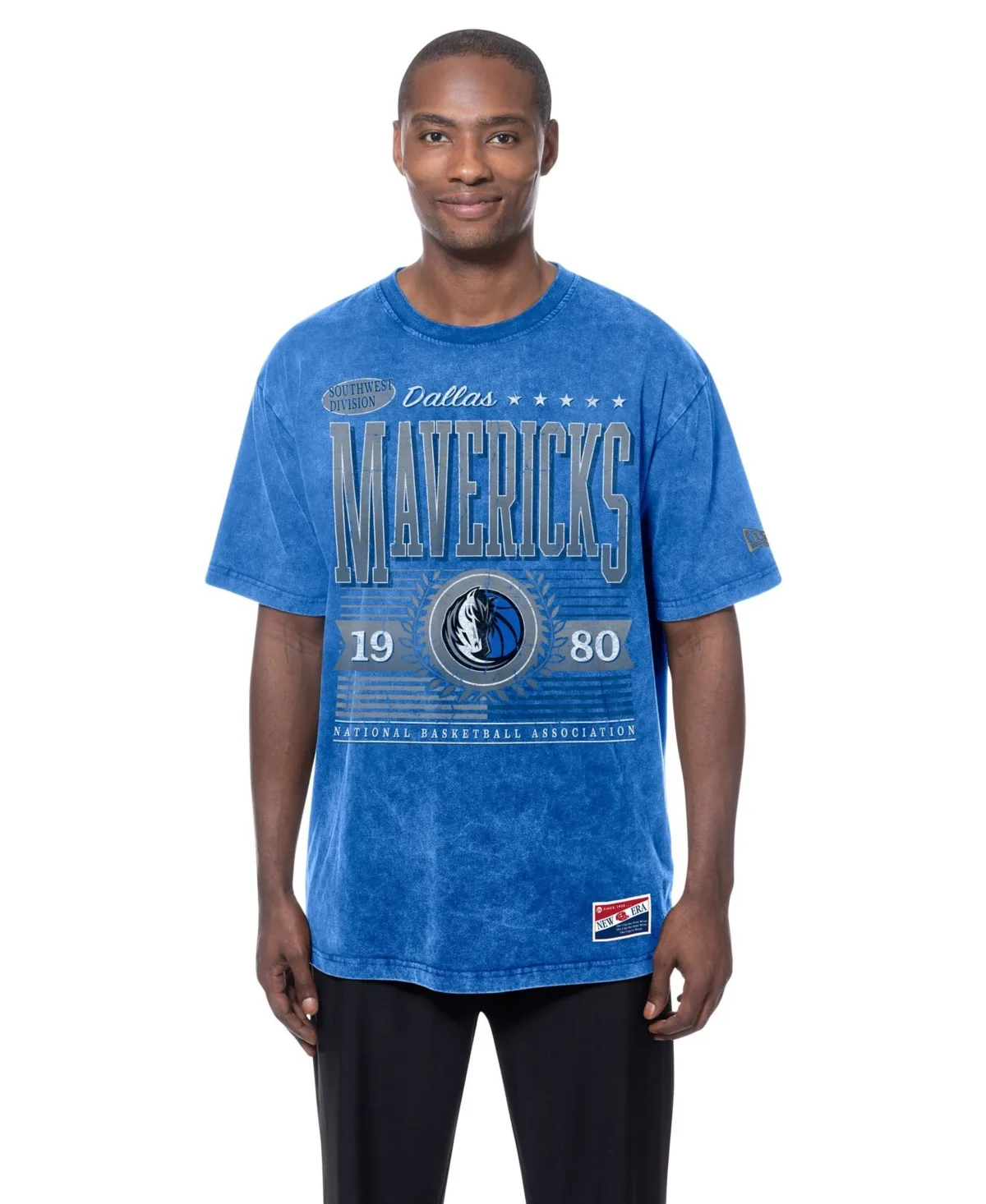 Dallas Mavericks Oversized Throwback Collection Mineral Wash T-Shirt by New Era