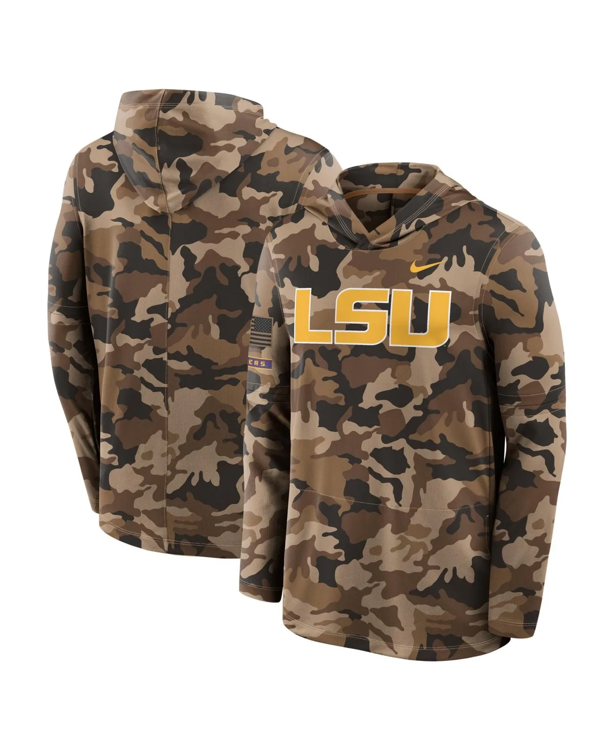 Lsu Tigers 2026 Appreciation Sideline Dri-Fit Hooded Long-Sleeve T-Shirt by Nike
