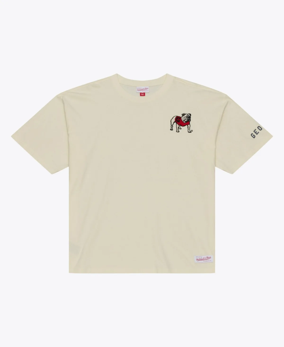 Georgia Bulldogs Oversized Heritage Hue T-Shirt by Mitchell & Ness
