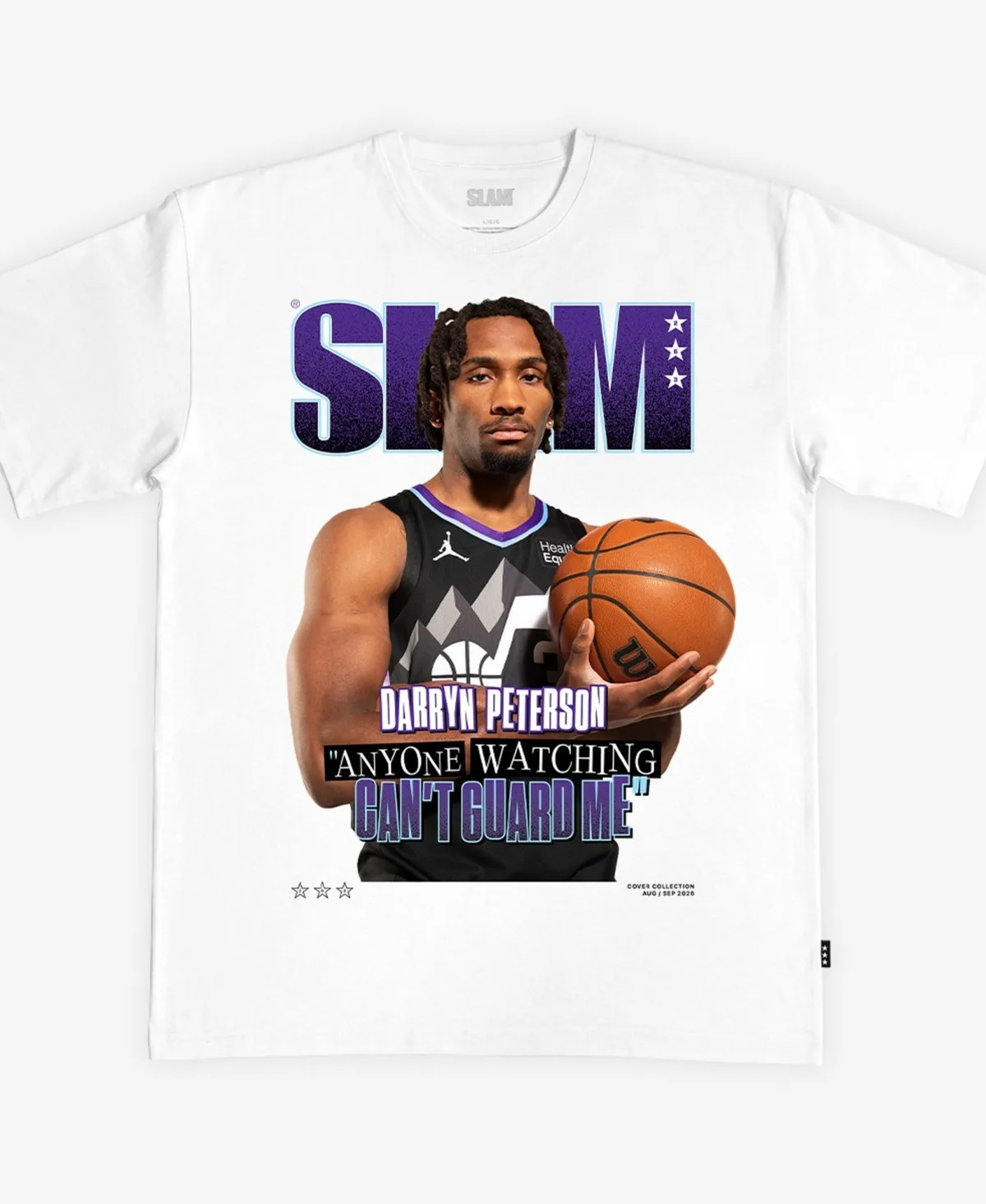 Darryn Peterson Utah Jazz Cover T-Shirt by Slam