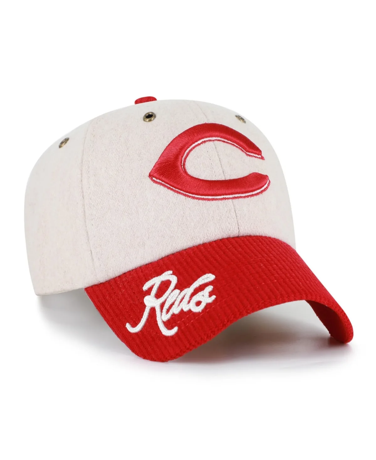 Cincinnati Reds Rope Script Clean Up Adjustable Hat by 47 Brand