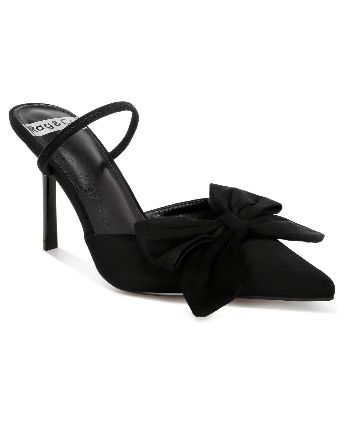 Sanlina Faux Suede Bow Accent Pointed-Toe Sandals by Rag & Co