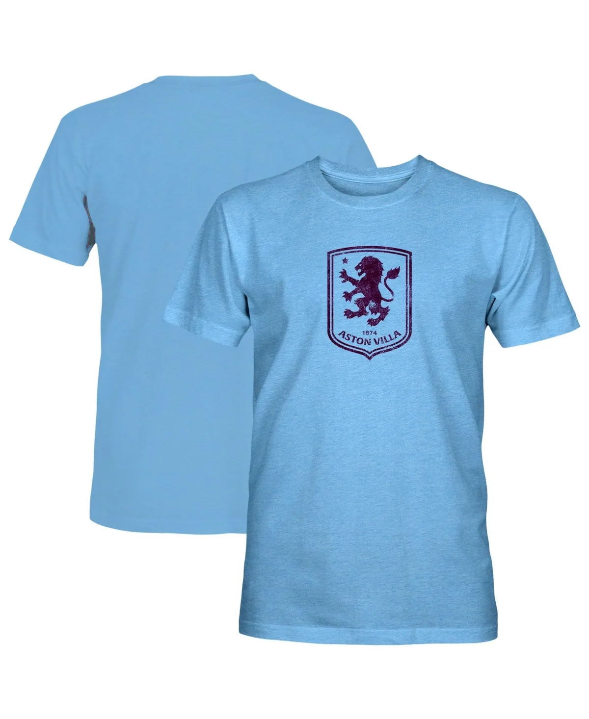 Aston Villa Mono Badge Vintage Tri-Blend T-Shirt by 1863fc