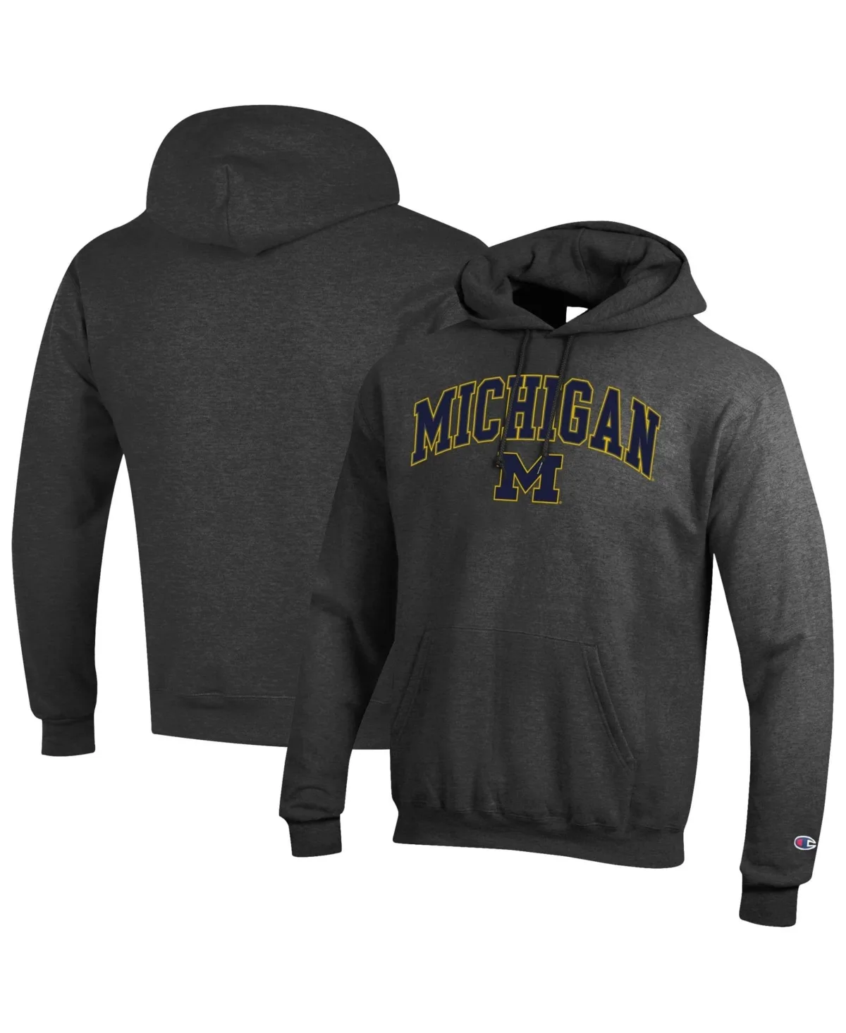 Michigan Wolverines Arch Over Logo Pullover Hoodie by Champion