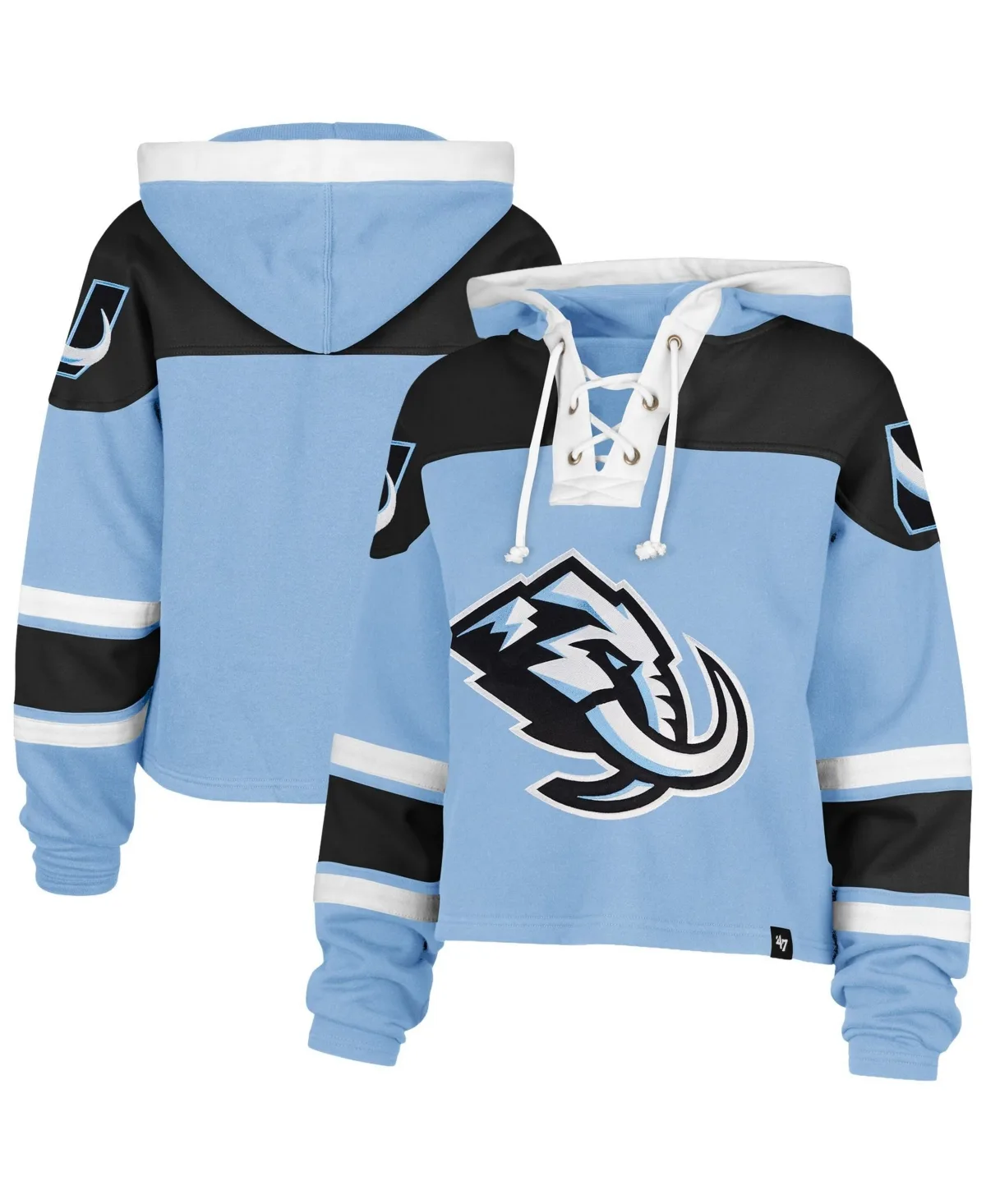 Utah Mammoth Cropped Lacer Hoodie by 47 Brand