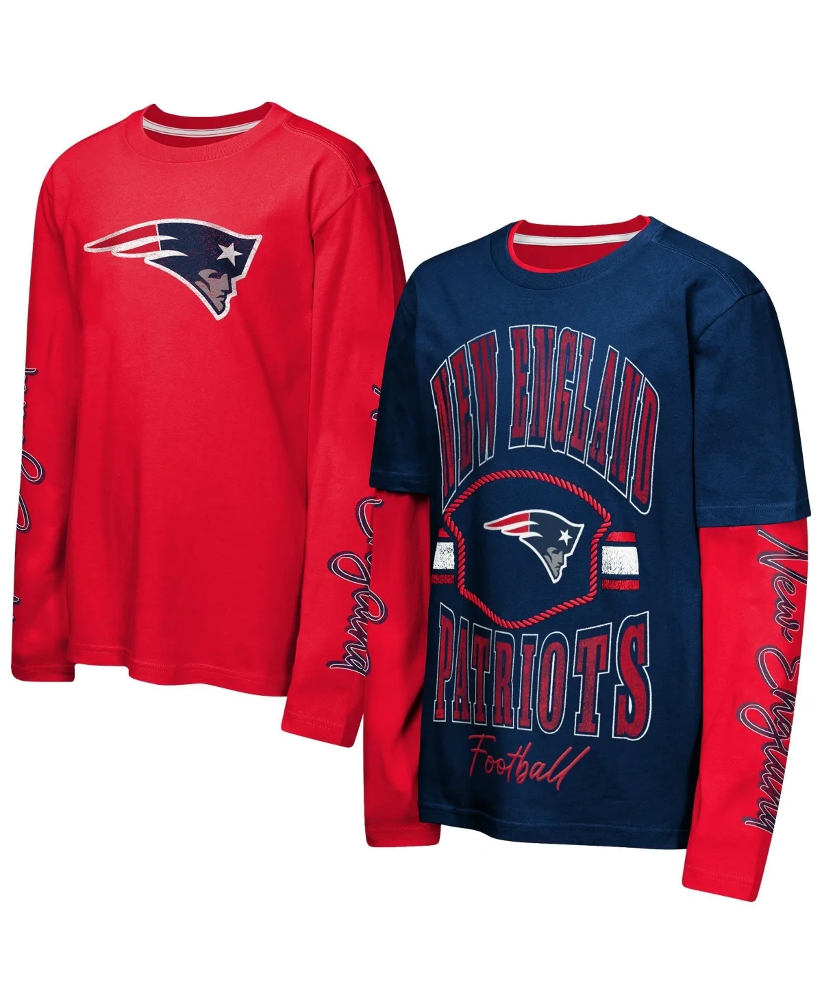 New England Patriots Motion T-Shirt Combo Set, 2-Piece by Outerstuff