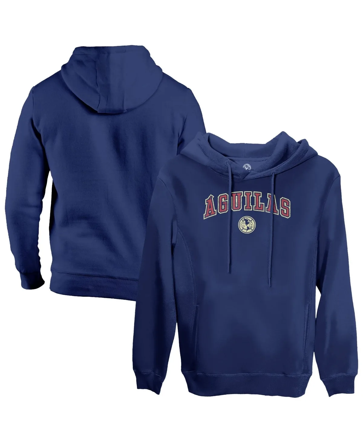 Club America Athletic Wordmark Fleece Pullover Hoodie by 1863fc