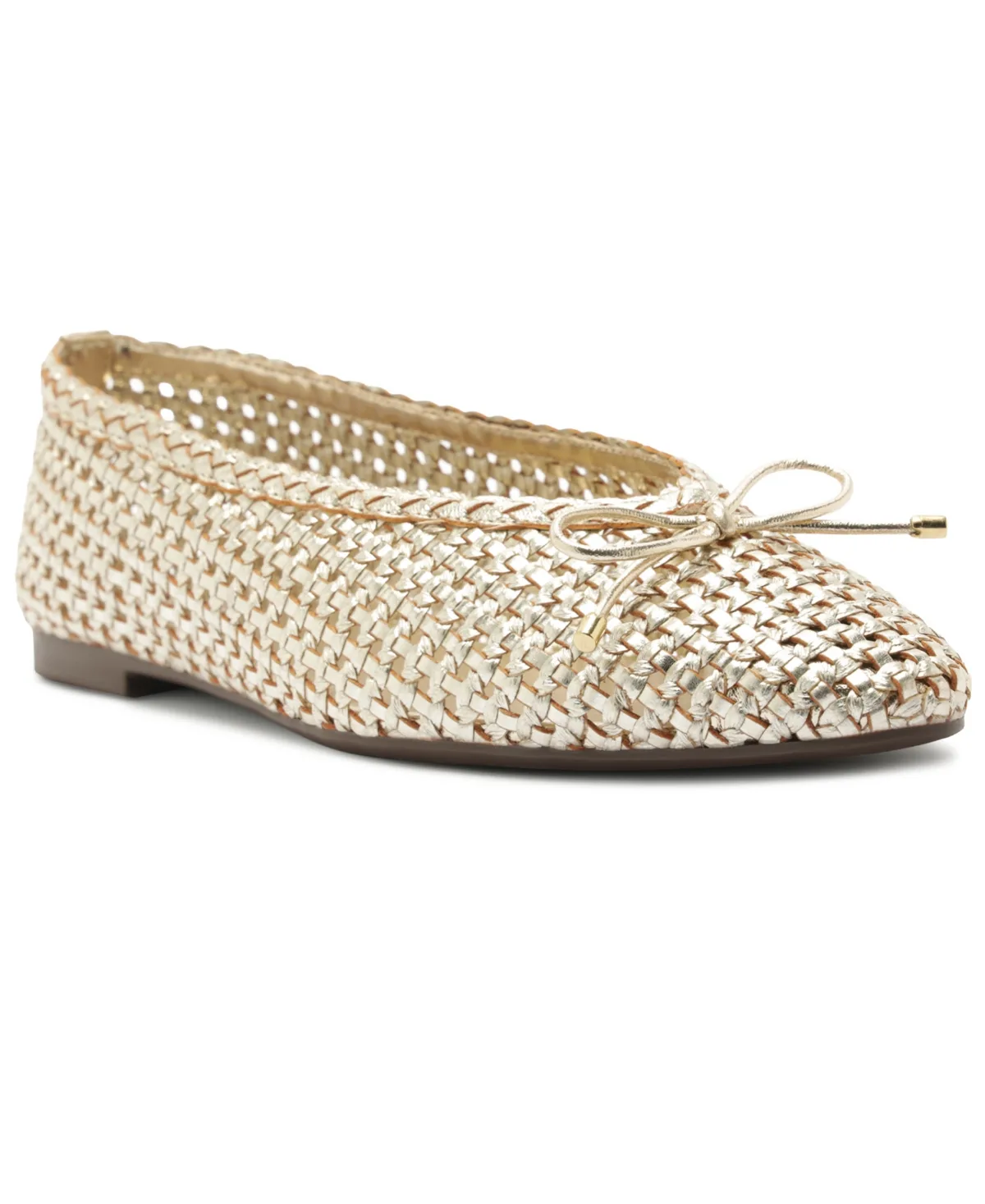 Louise Woven Bow Ballet Flats by Arezzo