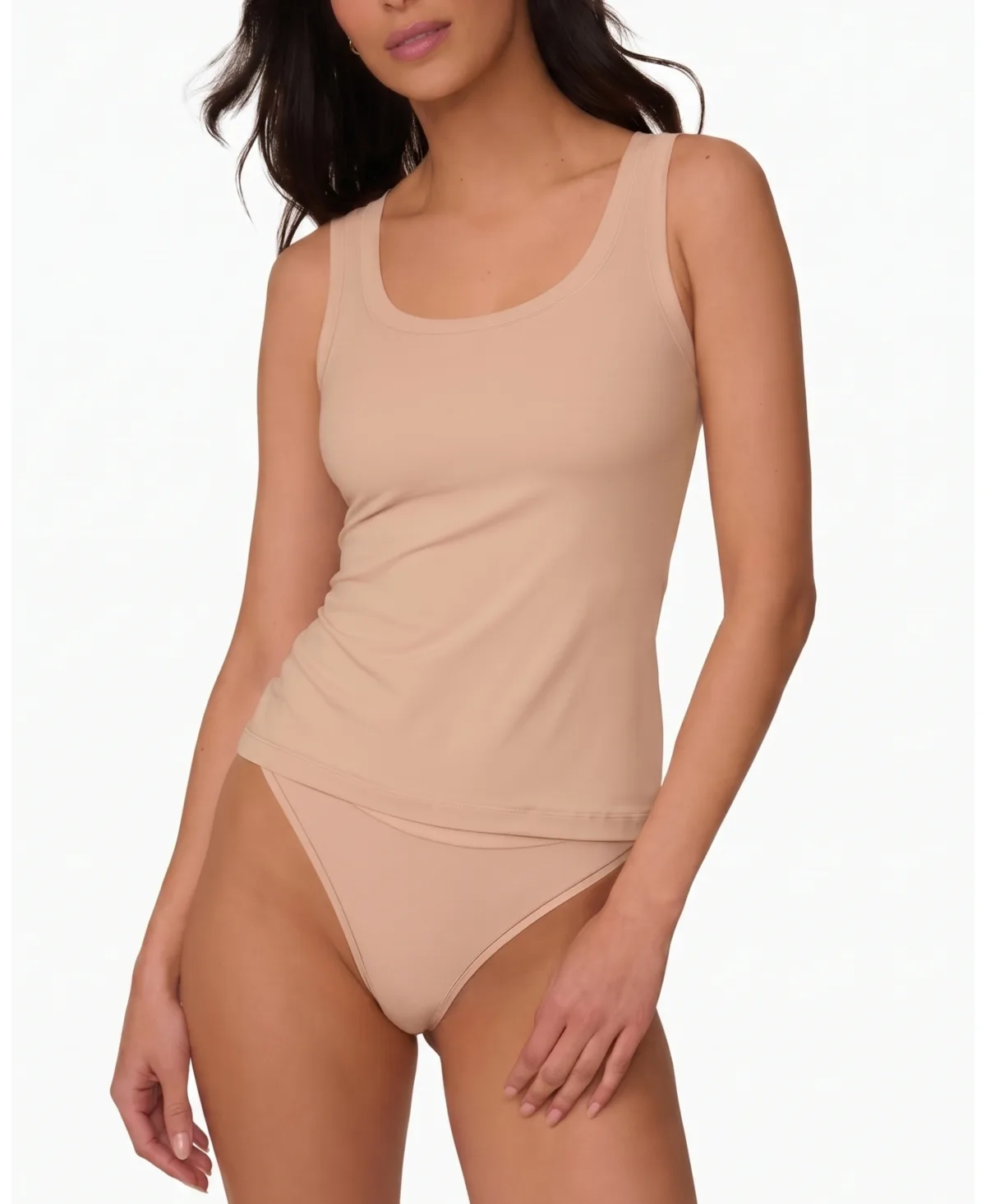 Bliss Square Neck Sleeveless Tank Top by Harper Wilde