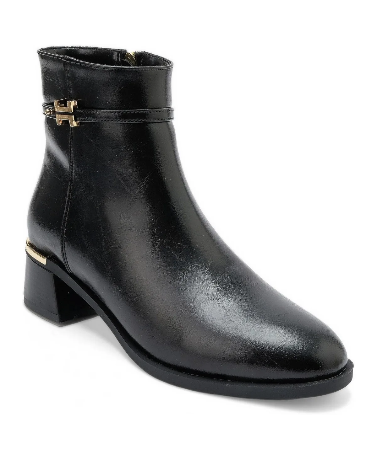 Premy Block Heel Zip Boot by Prologue Shoes