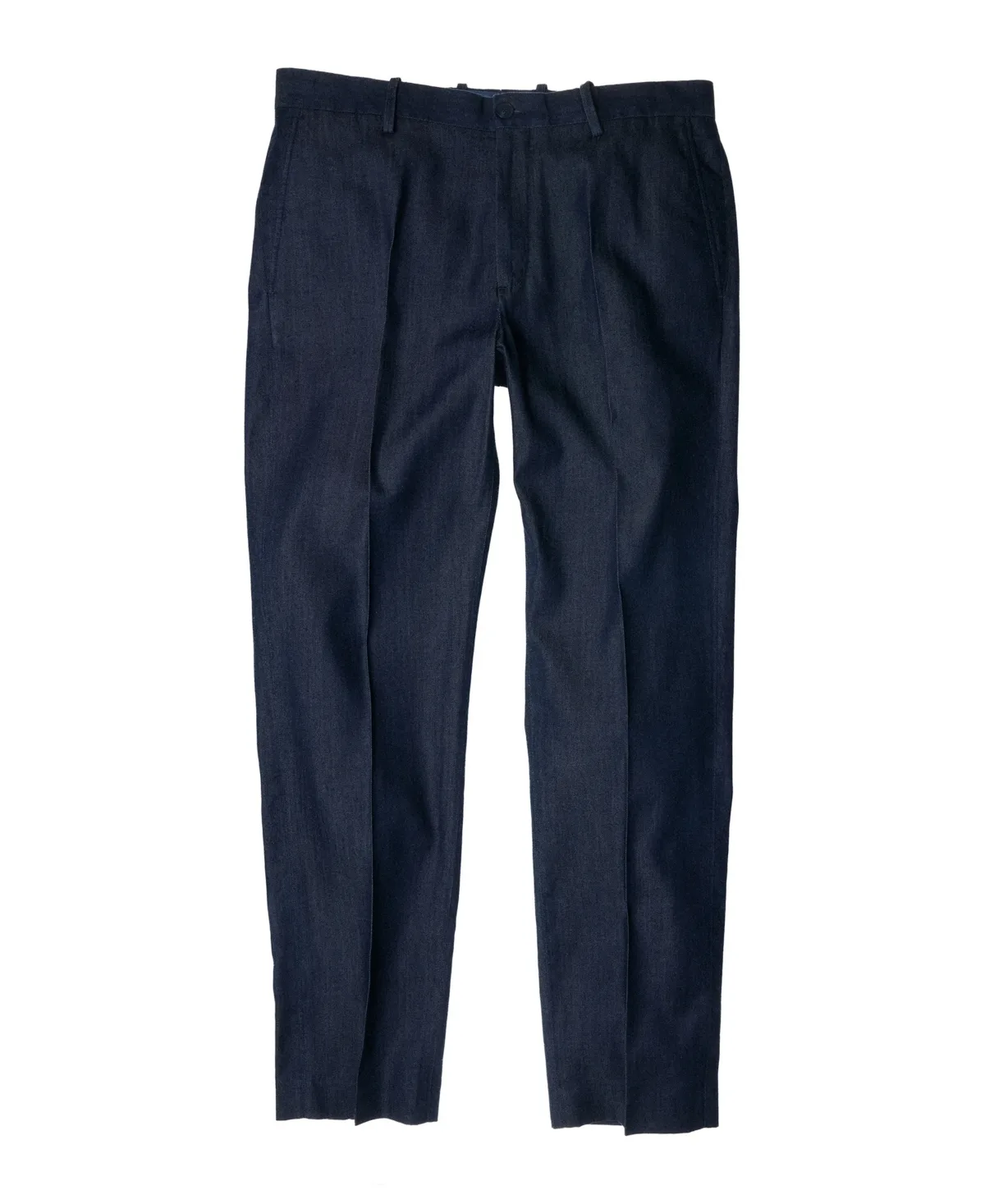 Linum Slim-Fit Flat-Front Trousers by Mango