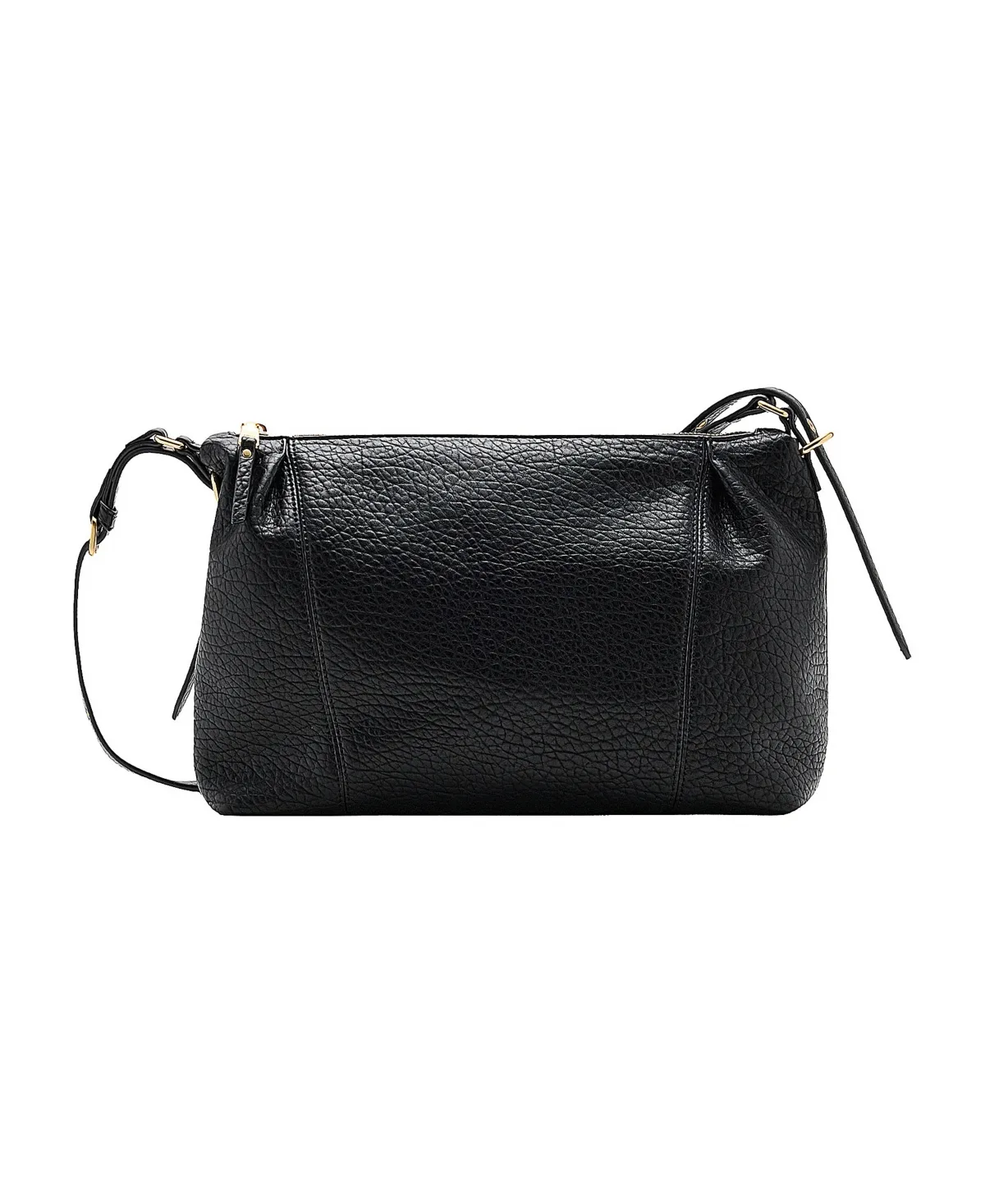 Buckles Faux Leather Crossbody Bag by Mango