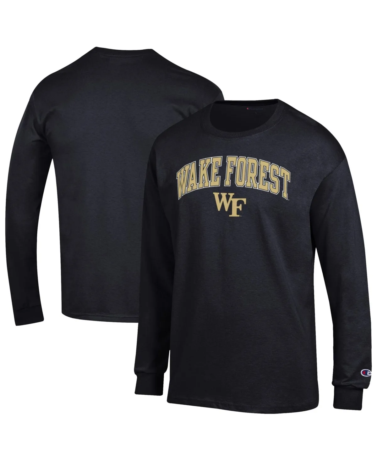 Wake Forest Demon Deacons Arch Over Logo Long-Sleeve T-Shirt by Champion