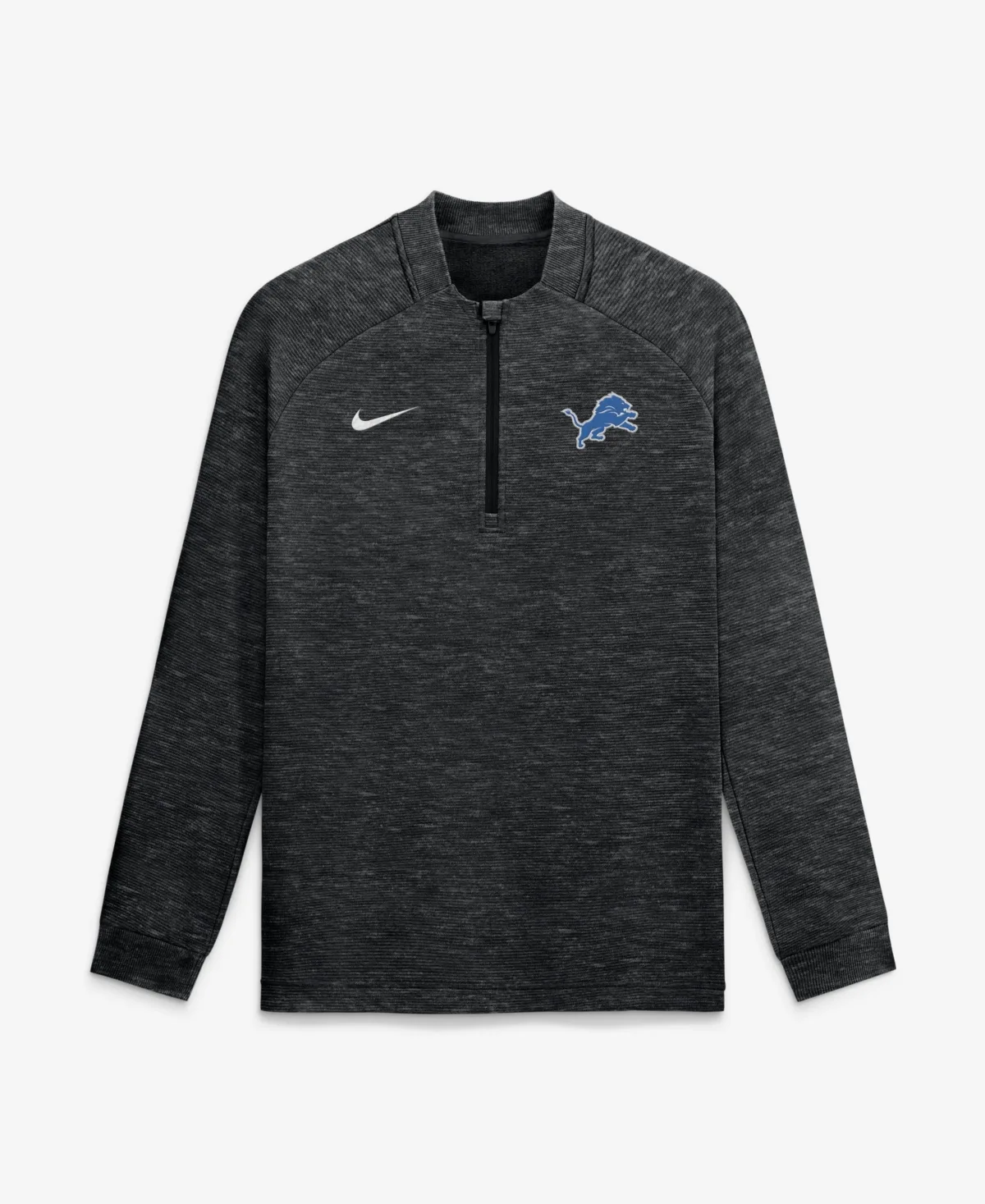 Detroit Lions Par Raglan Tri-Blend Therma-Fit Half-Zip Pullover by Nike