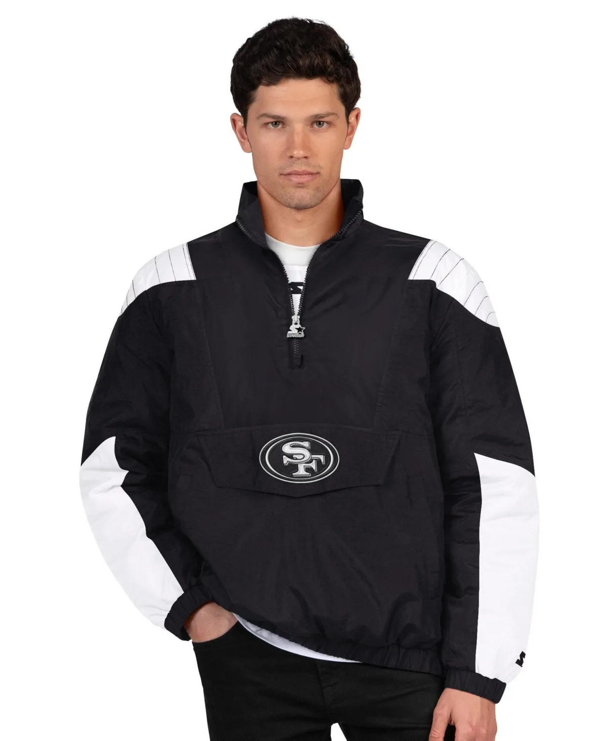 San Francisco 49ers Gridiron Half-Zip Jacket by Starter