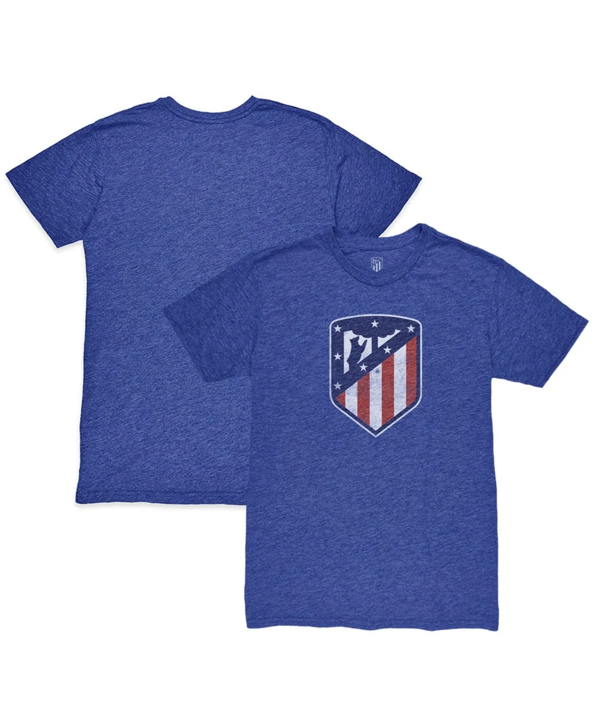 Atletico De Madrid Color Crest Twisted Tri-Blend Slub T-Shirt by 1863fc