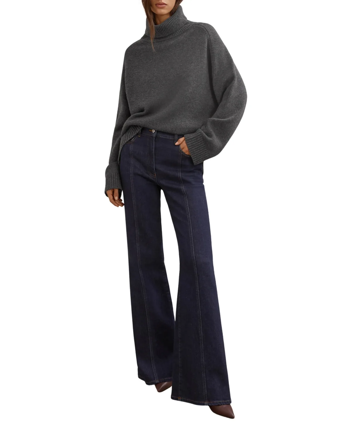 Wool-Cashmere Roll-Neck Jumper by Reiss