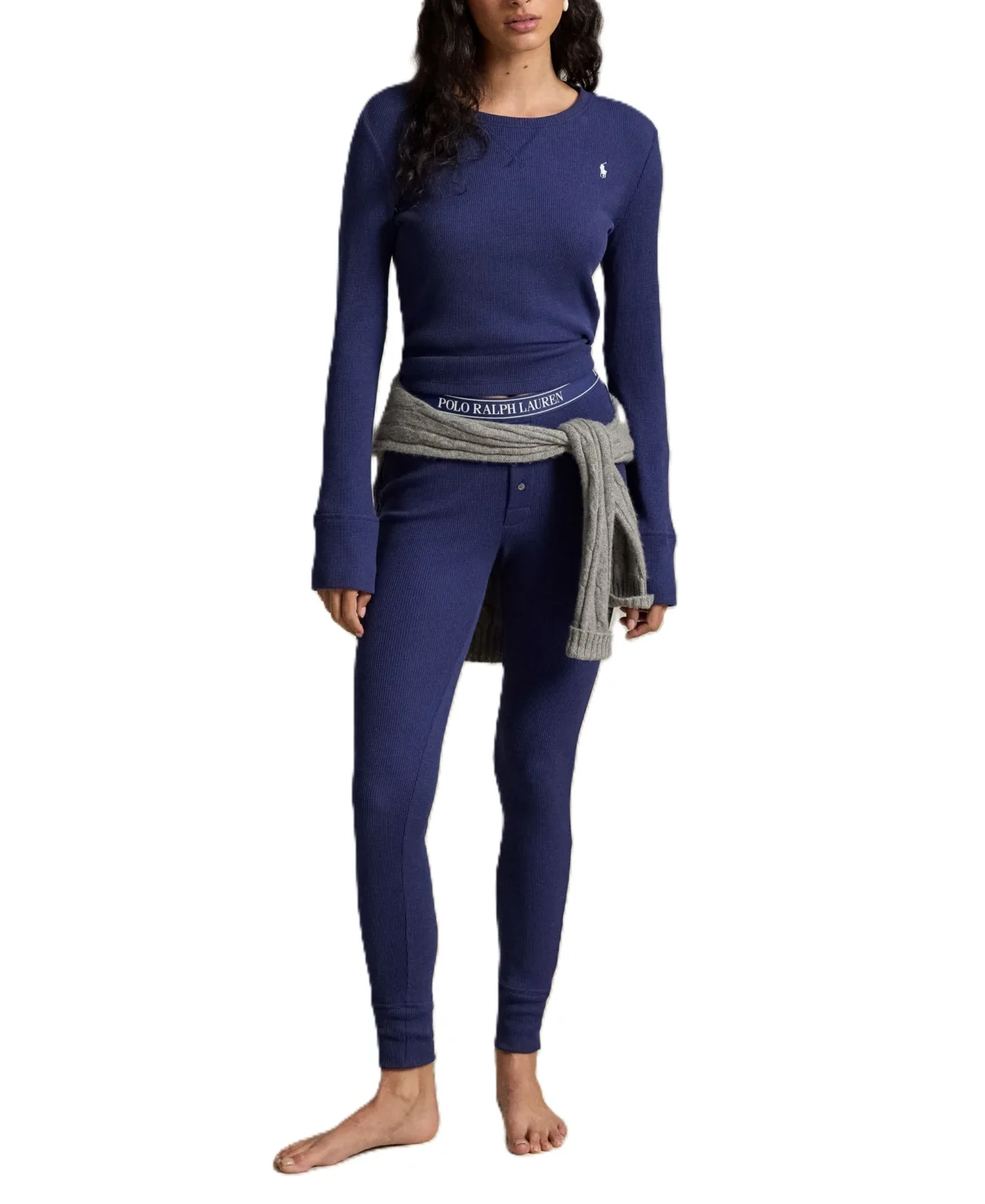 Club Waffle Henley Top and Joggers, 2-Piece Set by Polo Ralph Lauren