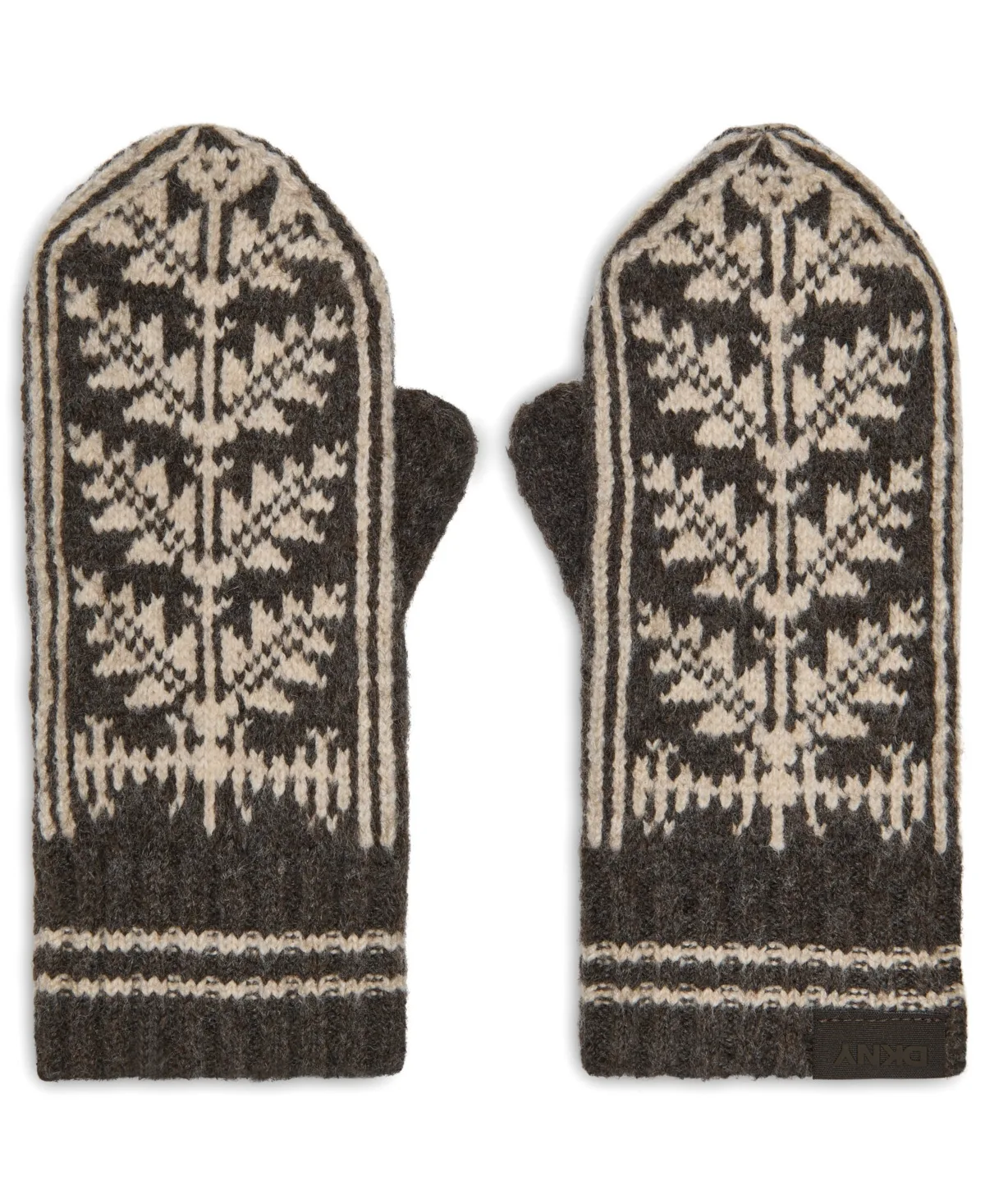Archive Snowflake Winter Knit Mittens by DKNY