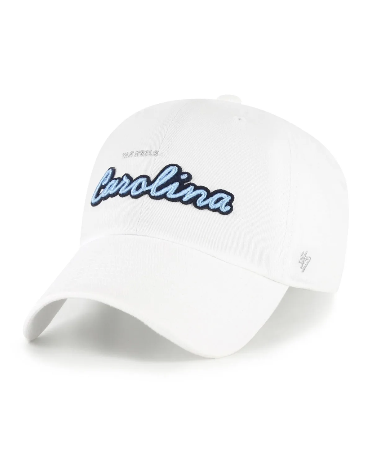 North Carolina Tar Heels Trendy Script Clean Up Adjustable Hat by 47 Brand