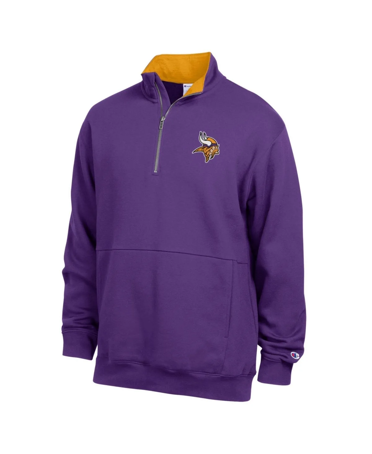 Minnesota Vikings Fleece Quarter-Zip Pullover by Champion