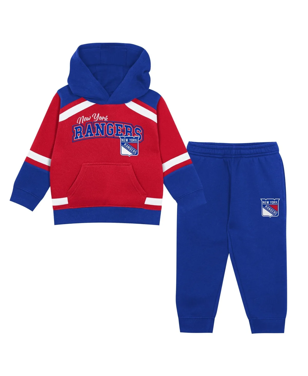 Red/Blue New York Rangers Ice Explorer Hoodie & Pants Set by Outerstuff