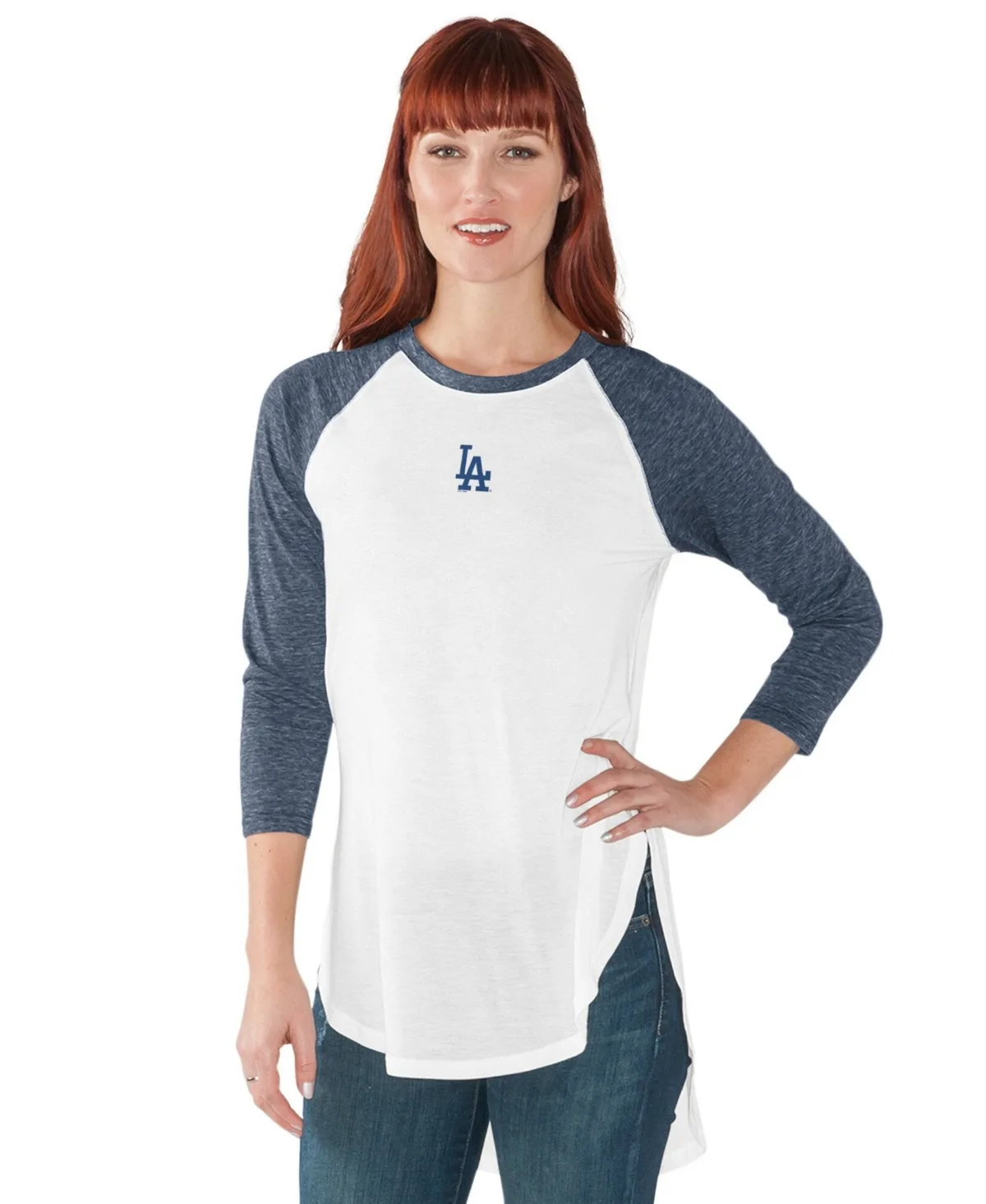 G-Iii 4Her by Carl Banks Los Angeles Dodgers All Star 3/4-Sleeve Raglan T-Shirt by G-III