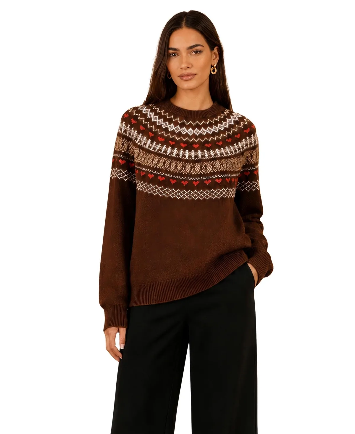 Relaxed Fairisle Jumper by Yumi