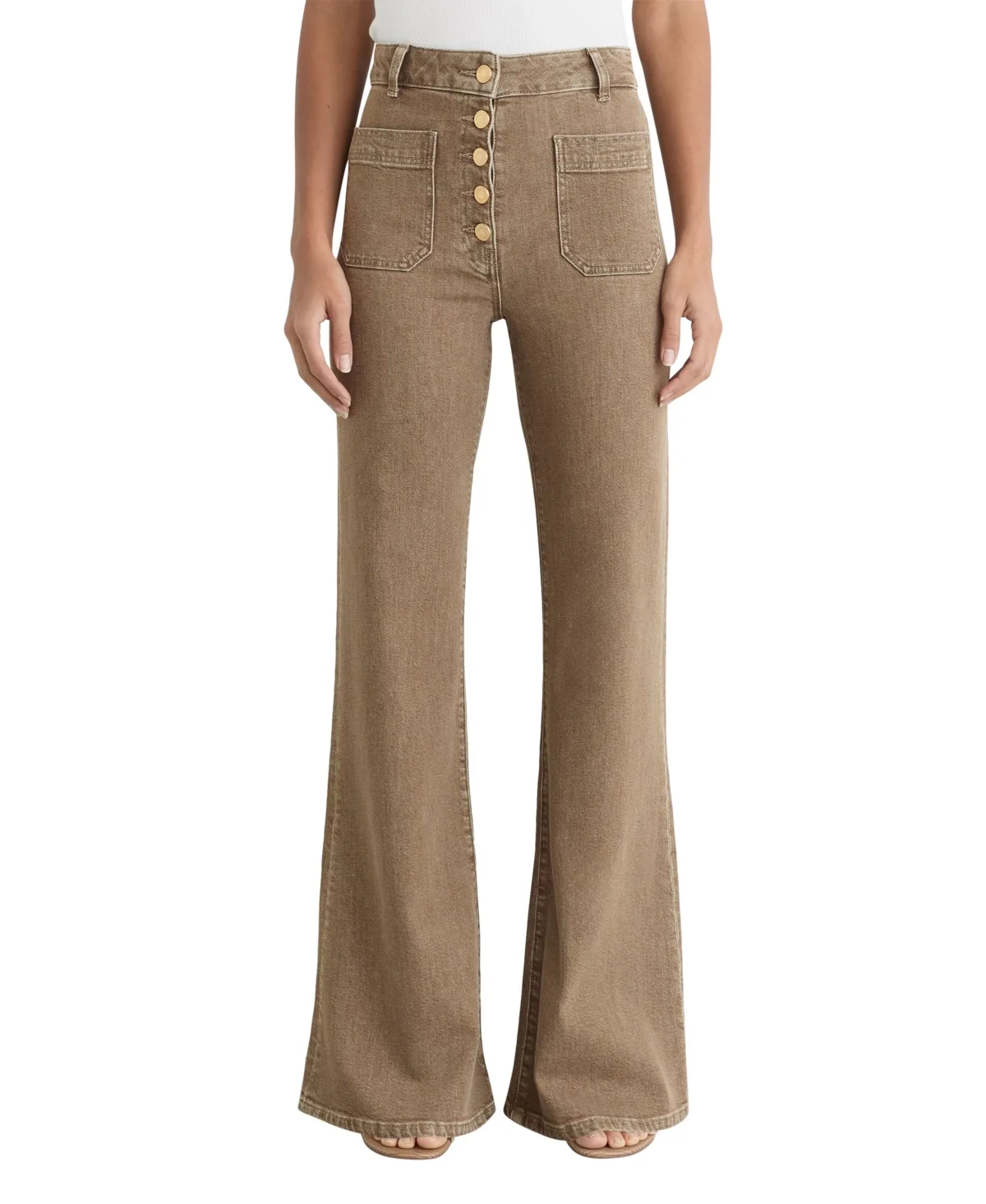 Cali High-Rise Flare Jeans by Reiss