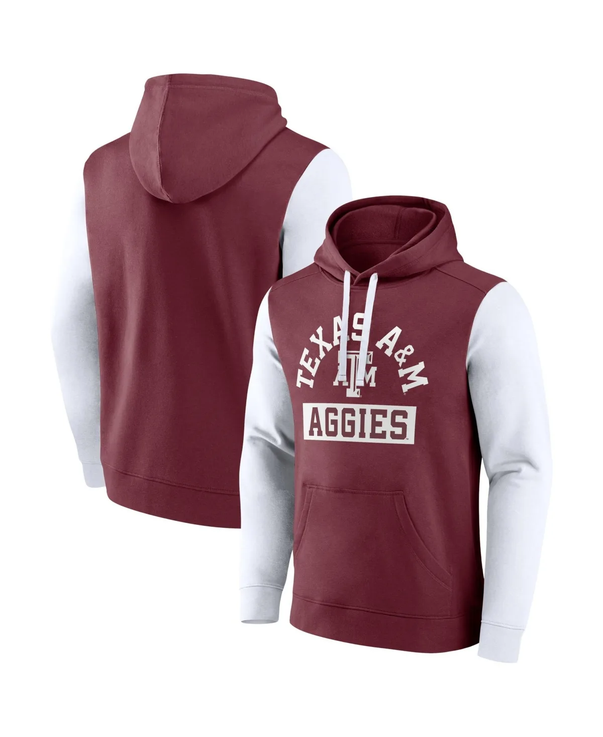 Texas a M Aggies Extra Point Color-Block Pullover Hoodie by Fanatics