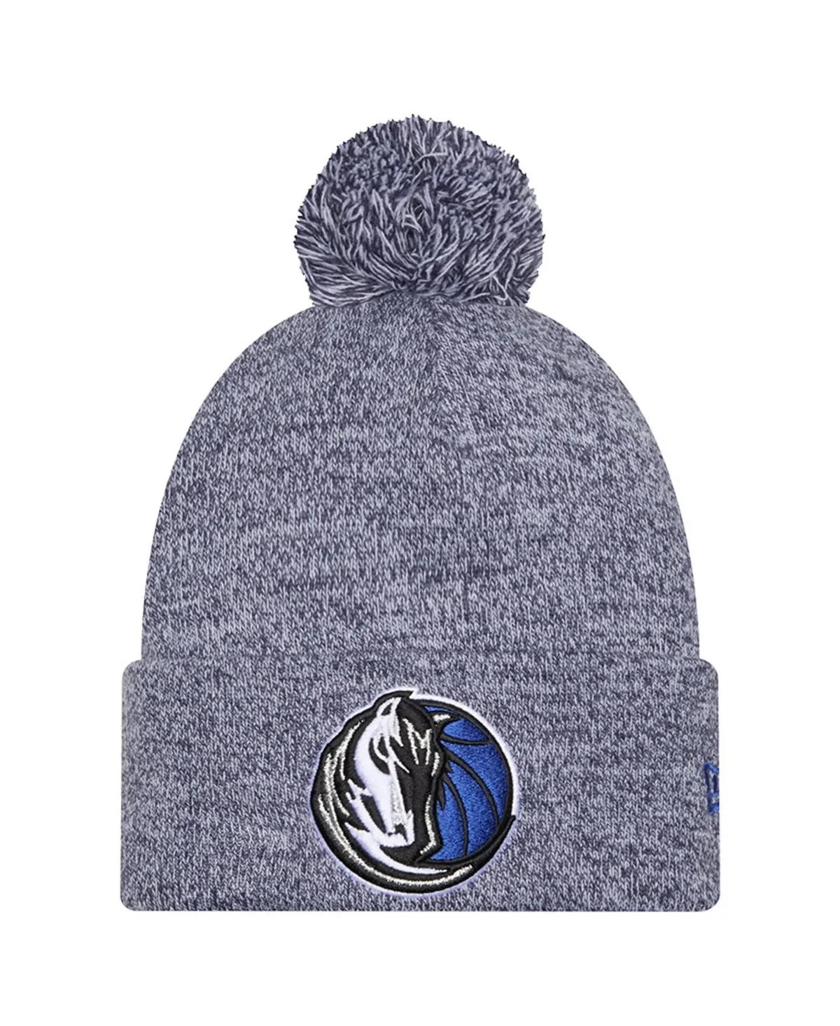 Dallas Mavericks Marled Cuffed with Pom Knit Hat by New Era