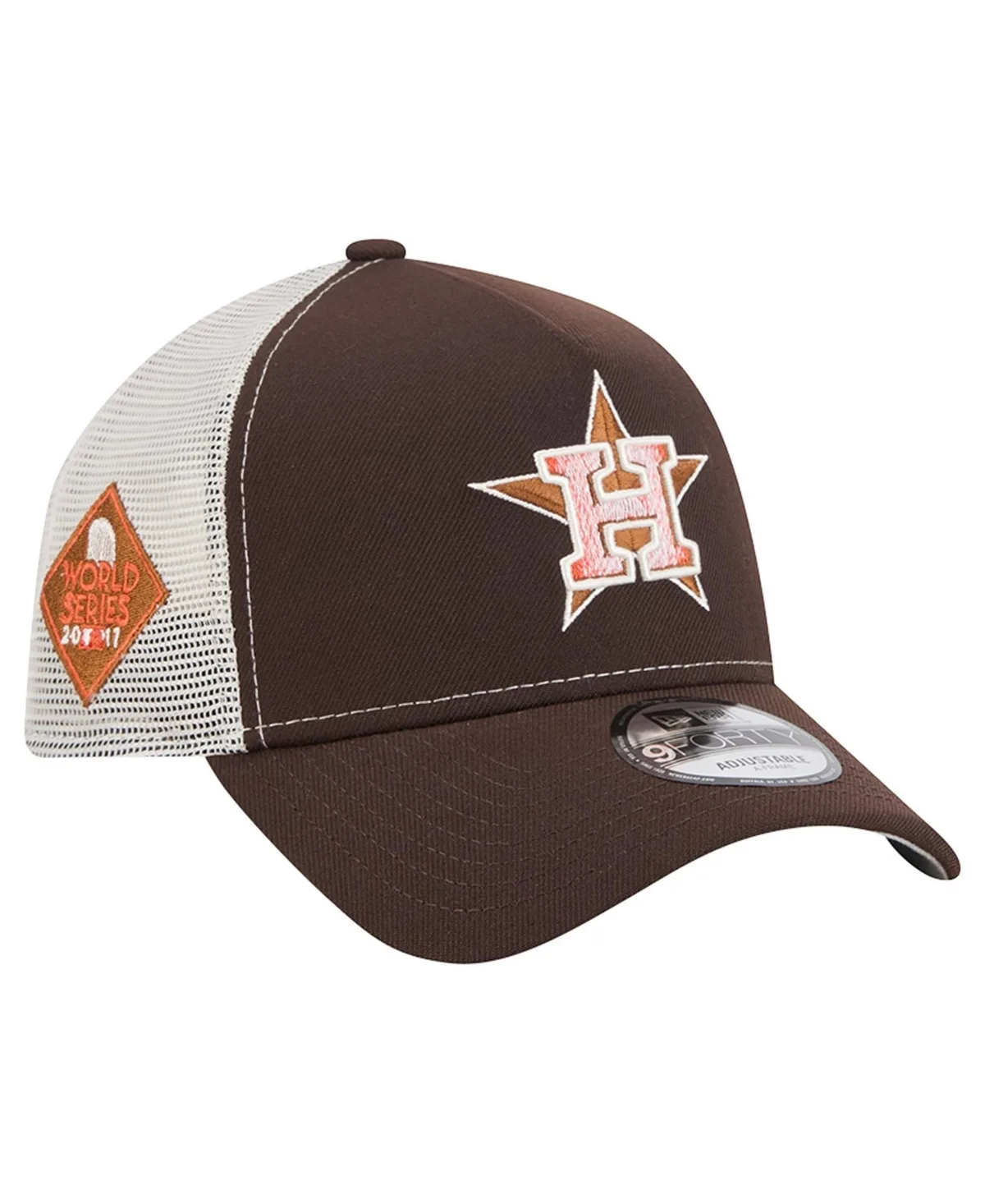 Houston Astros Pumpkin Spice 9FORTY A-Frame Adjustable Trucker Hat by New Era