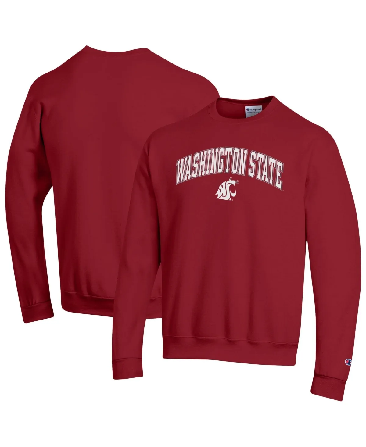 Washington State Cougars Arch Over Logo Pullover Sweatshirt by Champion