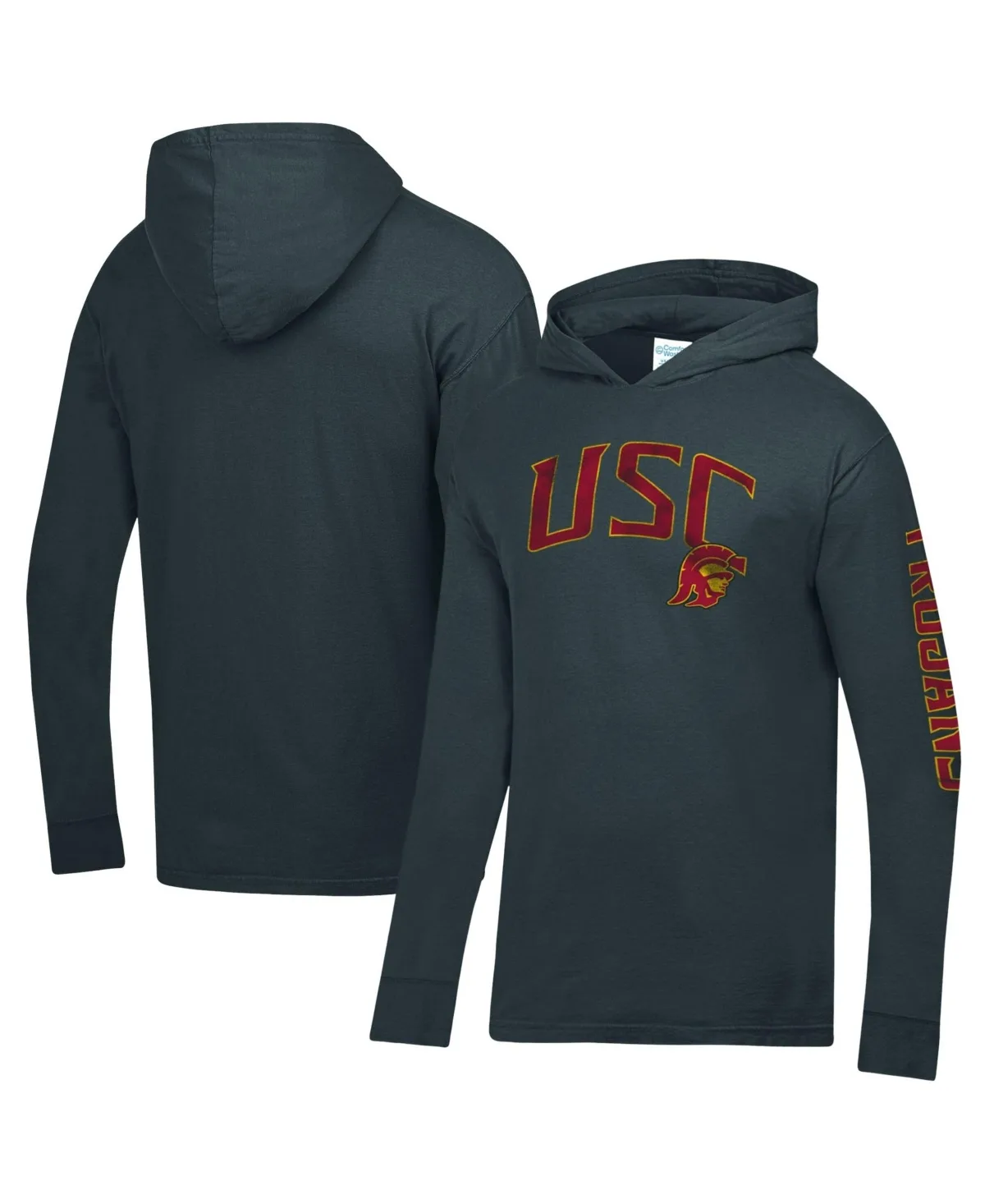 Usc Trojans Long-Sleeve Hooded T-Shirt by Comfortwash