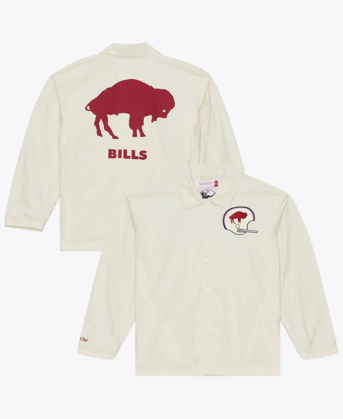 Buffalo Bills Retro Roots Full-Snap Coaches Jacket by Mitchell & Ness