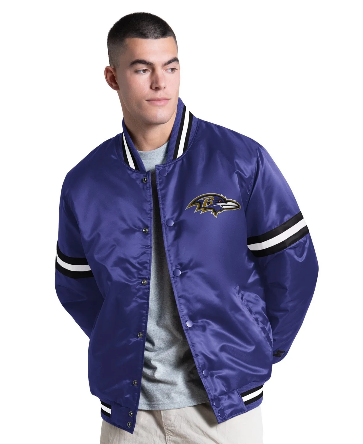 Baltimore Ravens Courtside Varsity Full Snap Jacket by Starter