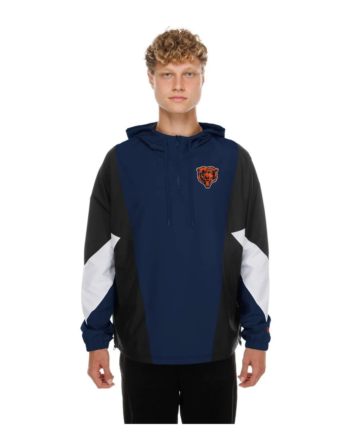 Chicago Bears Quarter-Zip Windbreaker Jacket by New Era
