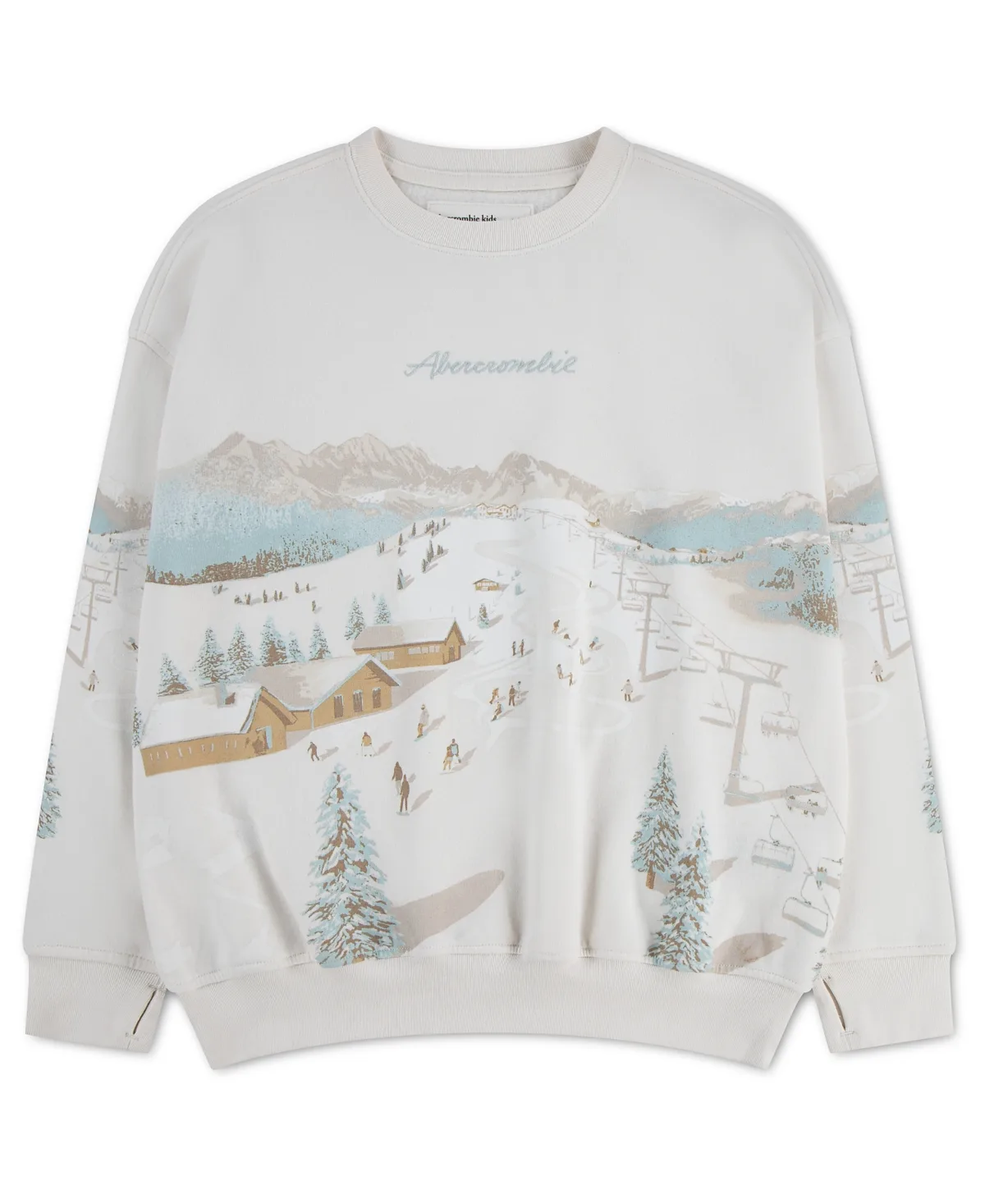 Skiscape Ski-Inspired Graphic Sweatshirt by Abercrombie Kids