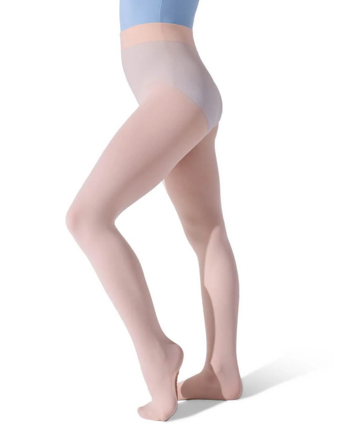 Future Star Convertible Self-Knit Waistband Tights by Capezio