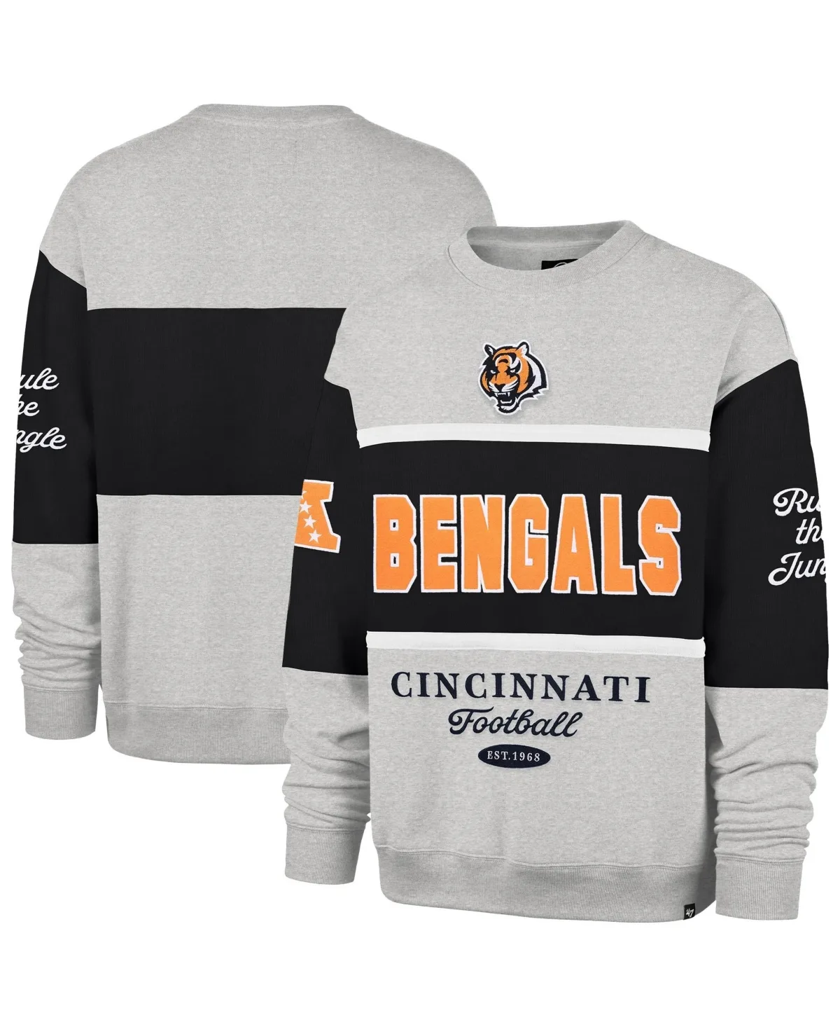 Cincinnati Bengals Blockfield Maximalist Sweatshirt by 47 Brand