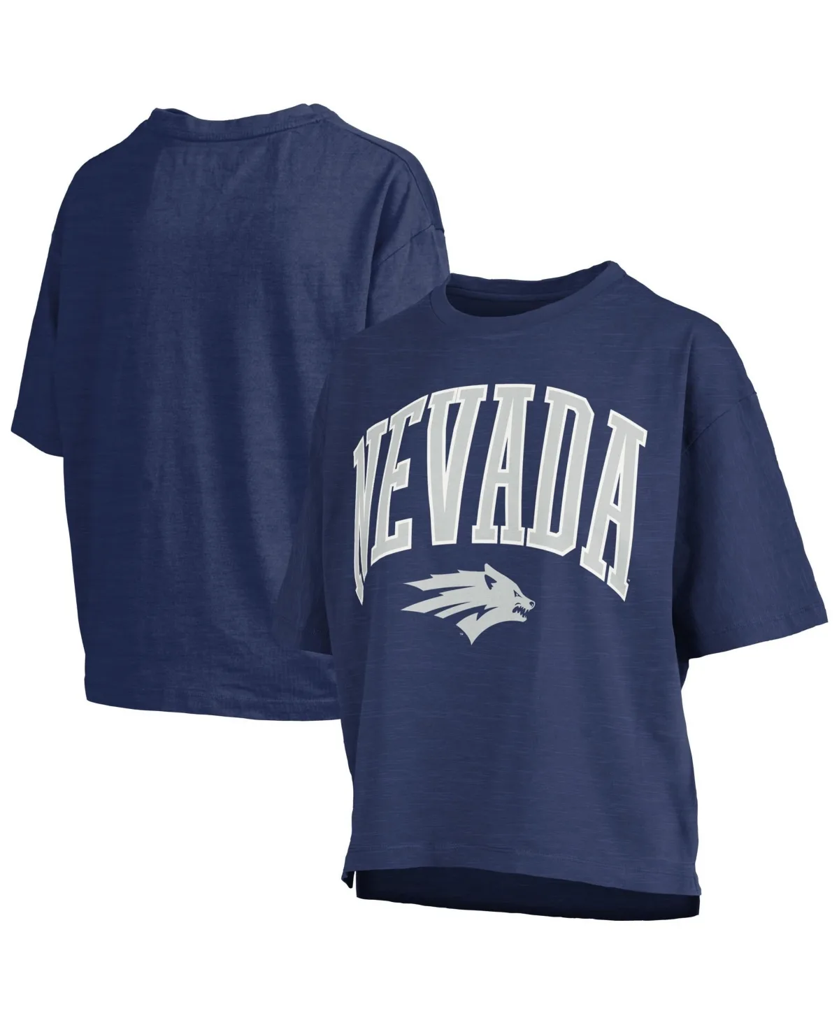 Nevada Wolf Pack Oversized Nelson Arch Over Logo Slub T-Shirt by Pressbox
