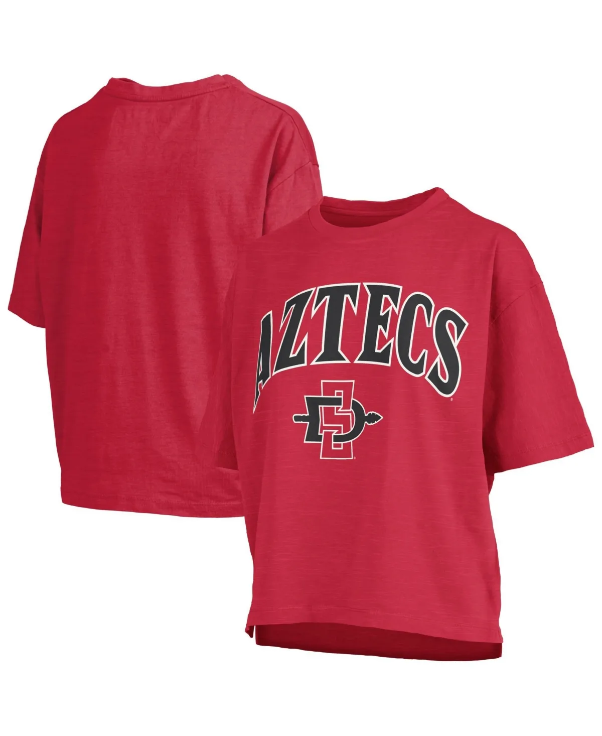 San Diego State Aztecs Oversized Nelson Arch Over Logo Slub T-Shirt by Pressbox
