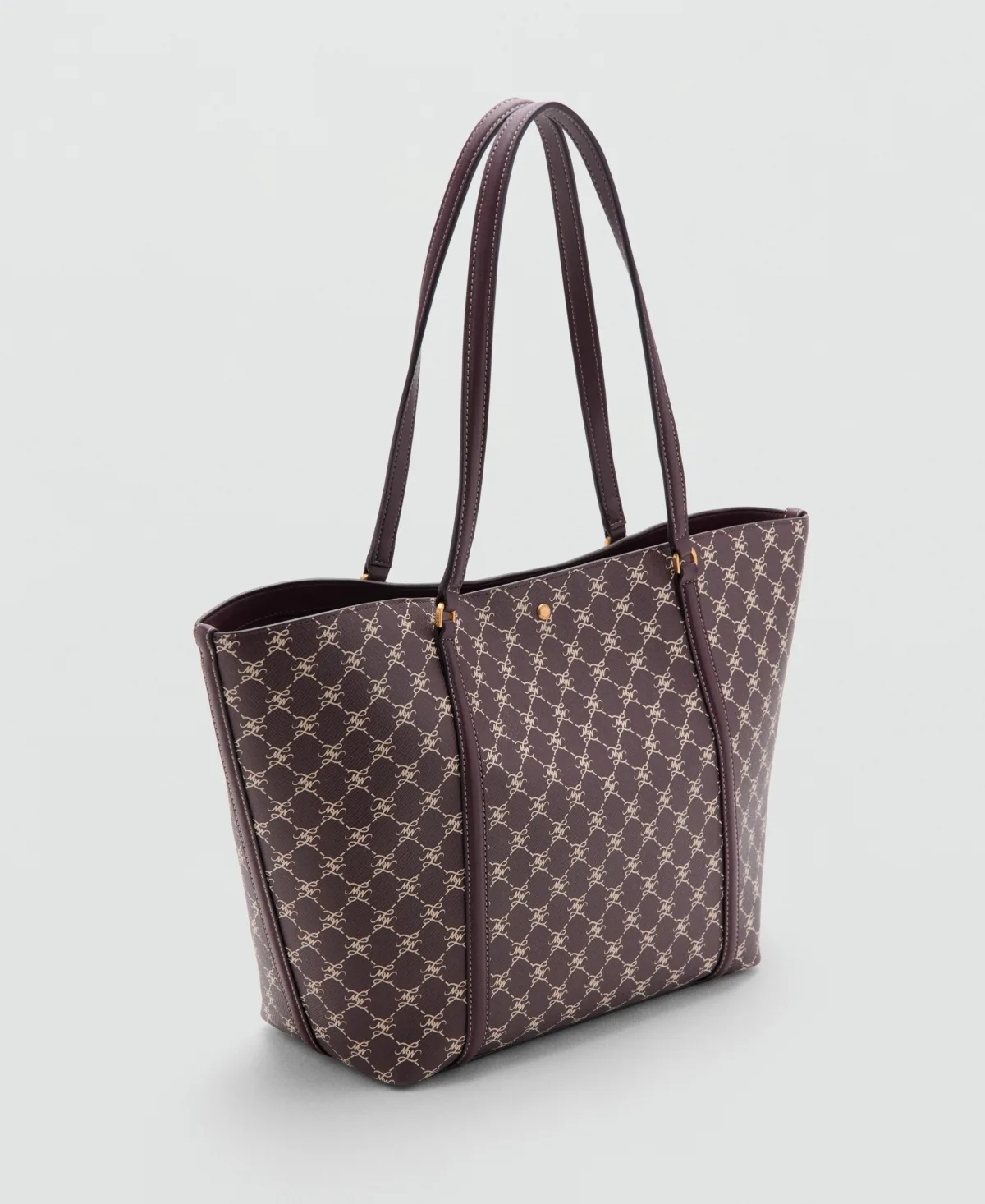 Printed Logo Large Shopper Bag by Mango