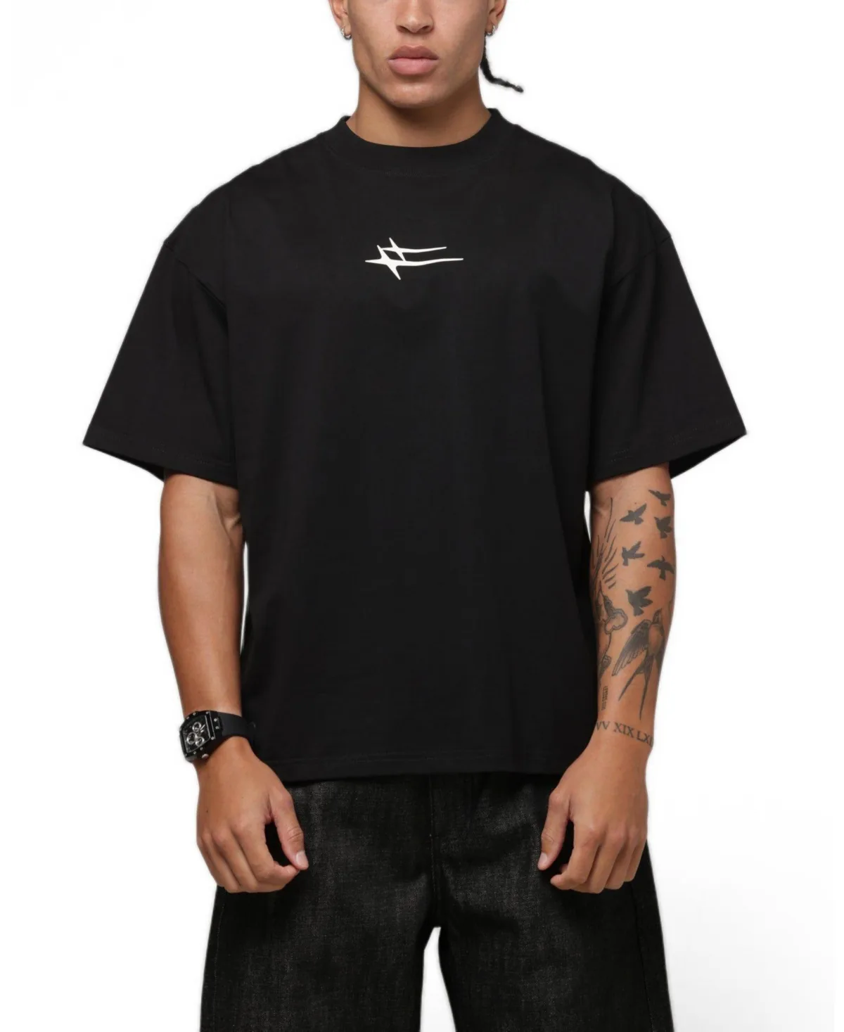 Ultra Hybrid Printed-Graphics Dropped-Shoulder T-Shirt by Loiter
