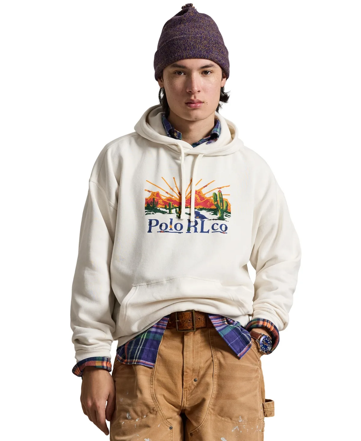 Relaxed-Fit Fleece Graphic Hoodie by Polo Ralph Lauren