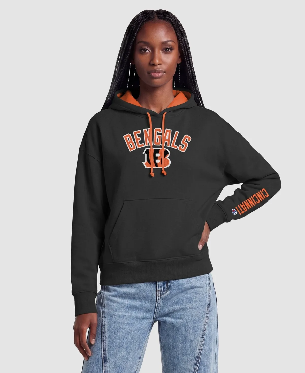 Cincinnati Bengals Contrast Liner Hoodie by Champion